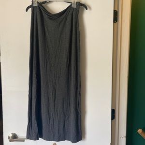 Dark grey maxi skirt